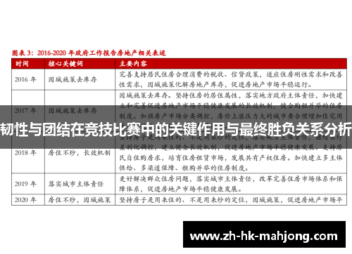 韧性与团结在竞技比赛中的关键作用与最终胜负关系分析